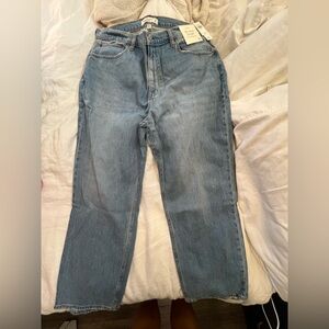 NWT Abercrombie & Fitch curve love the ankle straight ultra high rise